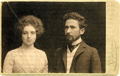 Janina and Jakub Mortkowiczowie, the grand-parents of the author, 1901 - Poland